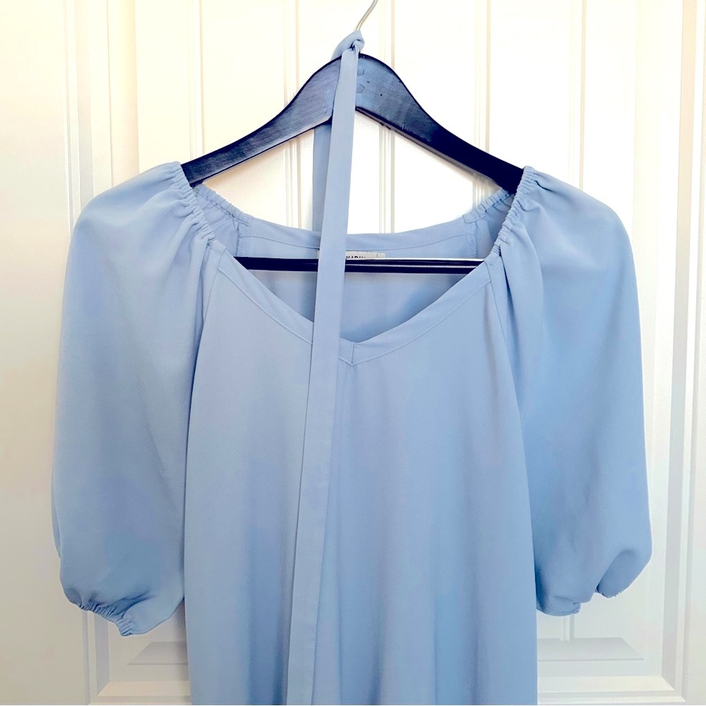 Grace Karin V Neck Swing Shift Dress with Belt